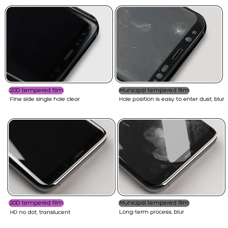 500D полностью изогнутое закаленное стекло для samsung Galaxy S9 S8 Plus Note 9 8 Защитная пленка для экрана на samsung S7 S6 Edge S9