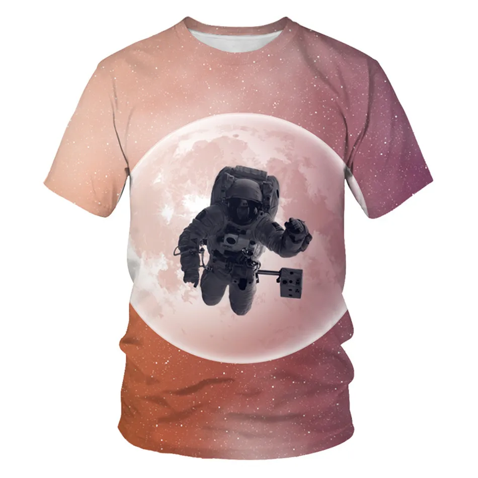 От 4 до 12 лет, Детская разноцветная футболка с вихревым принтом забавная 3D футболка для мальчиков и девочек с изображением кота дракона и Луны детские модные футболки
