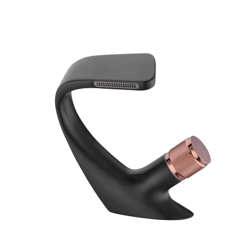 Black Faucet Bathroom Sink Faucets Hot Cold Water Mixer Crane Deck Mounted