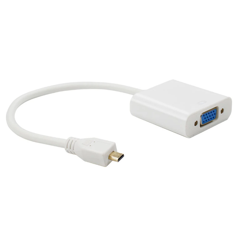 Raspberry pi 4 Micro адаптер hdmi-vga с usb-кабелем для передачи данных и с аудио портом кабеля или компьютера, настольного компьютера, ноутбука, ПК, монитора