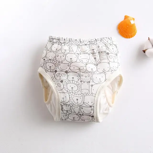 1pc Baby Cotton Diaper Reusable Leak-proof Cloth Diapers Breathable Underwear For Newborns Baby Cloth Diapers Dropshipping 5