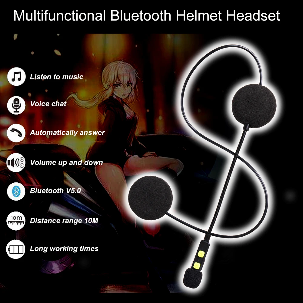 5.0 Handfree intercom Universal Motorcycle Helmet Bluetooth Headsets for Phone&MP3 &GPS capacete ls2 AGV HJC casco moto