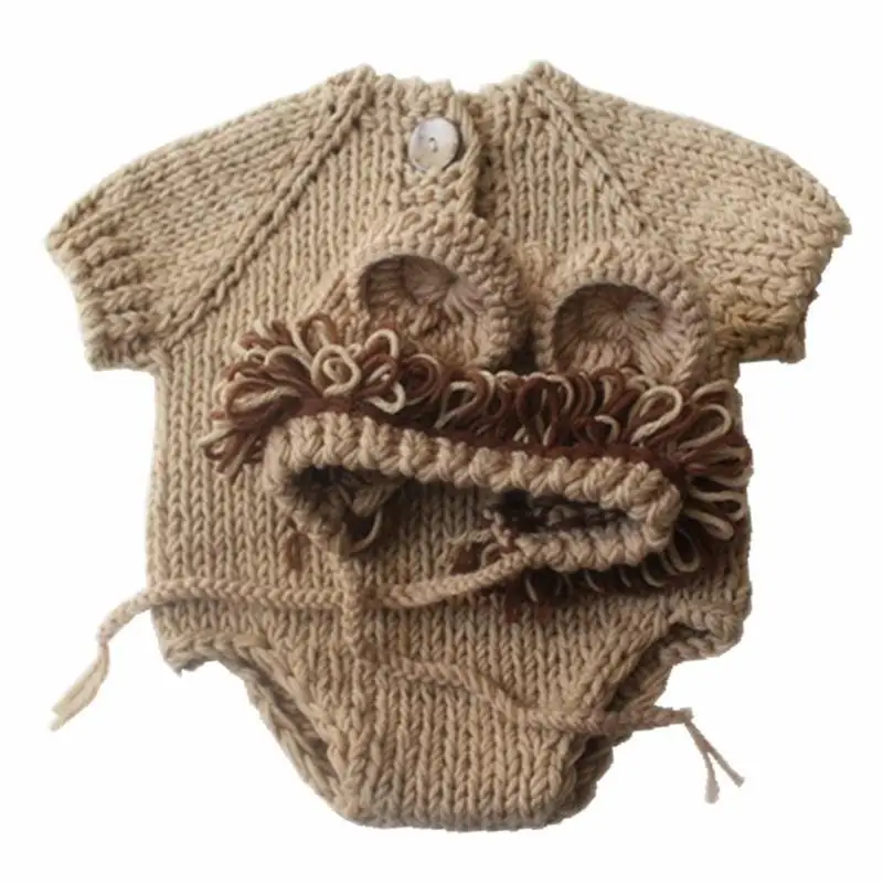 Festivals Outfits Baby Sets Beanie Comfort Soft Polyester Rompers Suit Knitted Loose Version Costumes for Baby Girl Boys