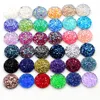 Fashion 40pcs 8mm 10mm 12mm  Mix Colors Druzy Natural Stone Convex Flat back Resin Cabochons Jewelry Accessories Supplies ► Photo 3/4