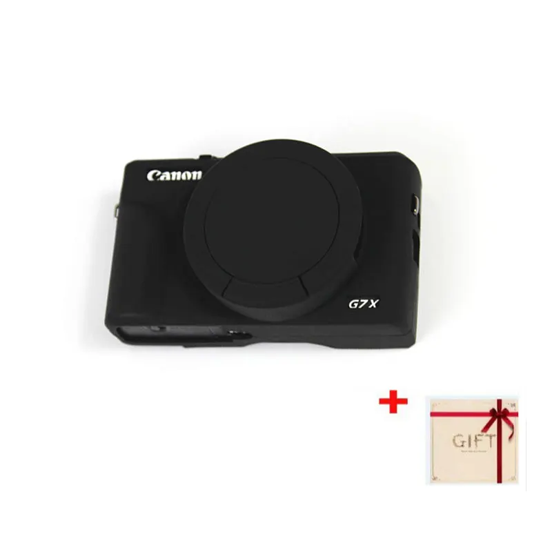 Силиконовый чехол для Canon G7X mark 3 G7X III g7x3 защитный чехол для цифровой камеры аксессуары с чистящей ручкой