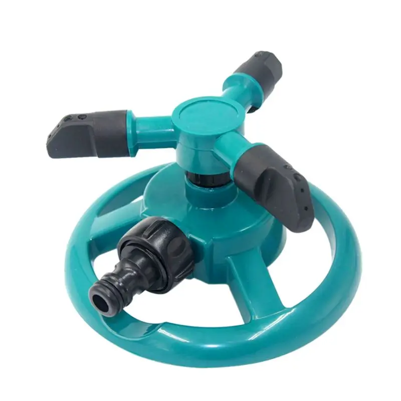 

3 Nozzles Arm Automatic Irrigation 360 Rotating Lawn Sprinkler Adjustable Spray