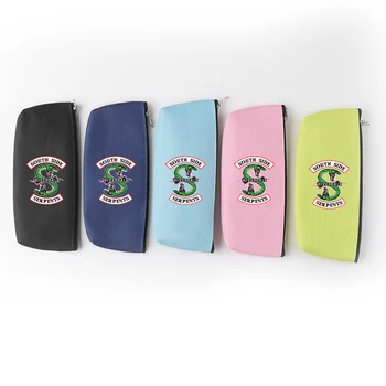 

Riverdale South Side Serpents Pencil case Bags 2019 New Fashion small Zipper Printed Fashion Office stationery pencil case