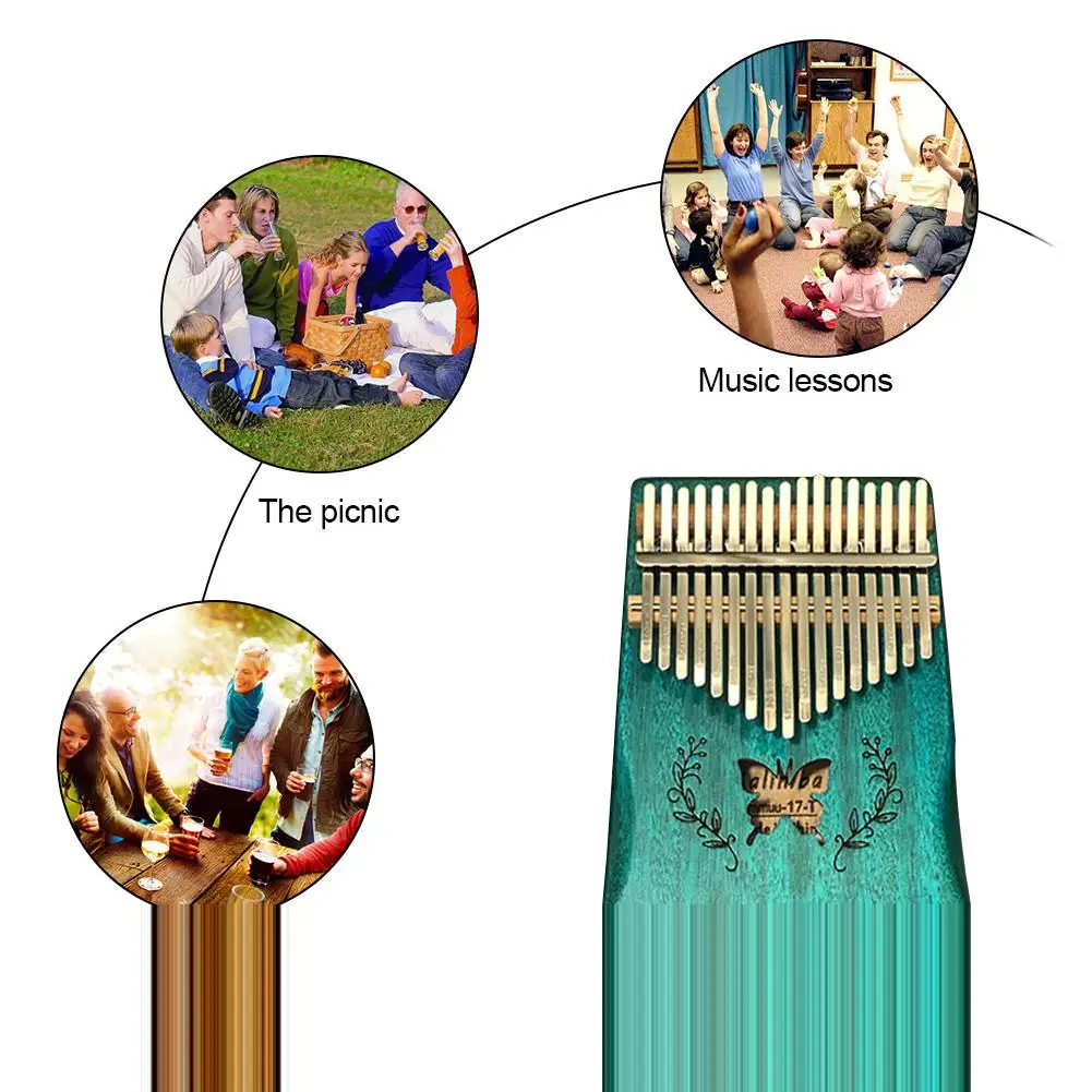 17 клавиш калимба пальцевое пианино большой палец набор для фортепиано высокое