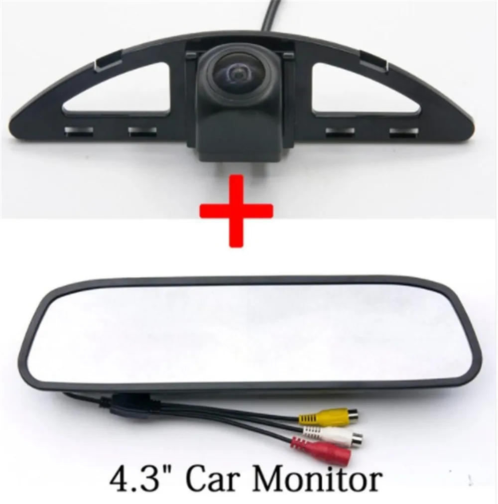 Camera with Monitor 175 градусов 1080P рыбий глаз камера заднего вида Парковка для Honda Ballade 2011~ City 5 City GM2 City GM3 2007~ 2013 Автомобильная камера - Название цвета: Camera with Monitor