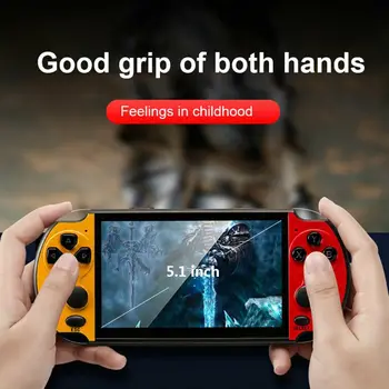

X7 Plus 5.1 Inch LCD Screen Game Machine Double Rocker Handheld Retro Video Game Console with 10000 Games Gaming Accessories