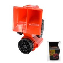 12V 250DB de doble tono Dual de aire compacto Kit de bocinas coche camión SUV RV tren caravana, barco, doble tono Super cuerno rojo