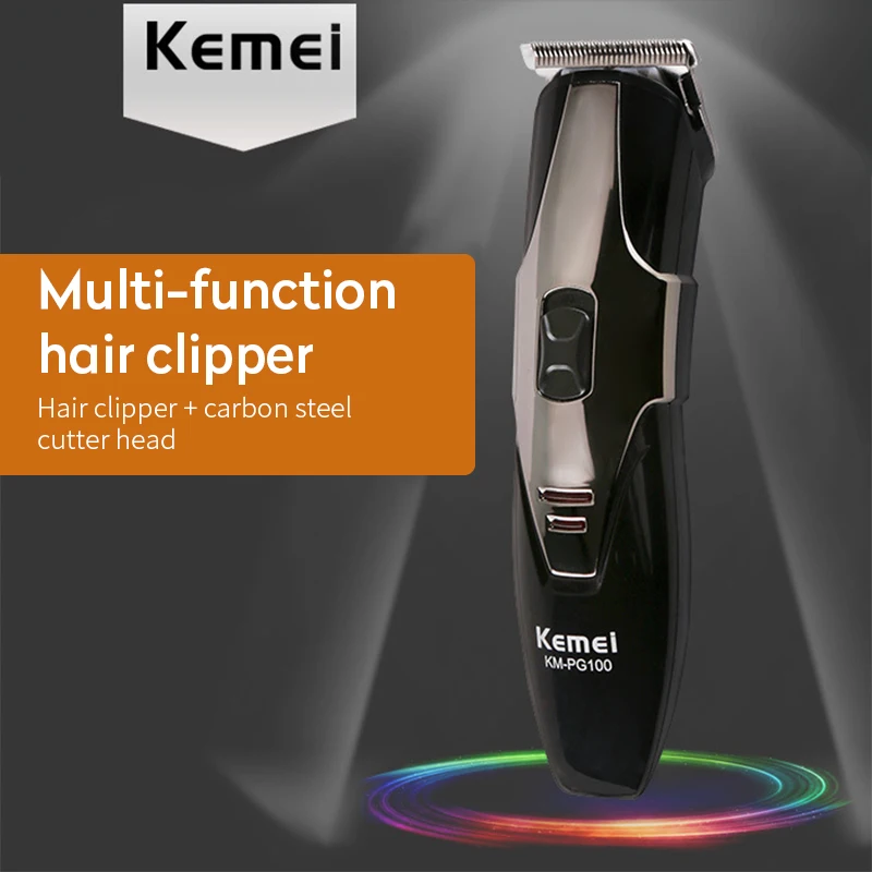 

kemei 100V-240V hair trimmer rechargeable electric clipper professional electric razor barber hair cutting beard shaving machine