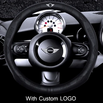 

With Auto Hole Car Streering Wheel Cover 37-39cm Interior Accessories for Mini Cooper Mazda Ford Honda KIA Hyundai Toyota Nissan