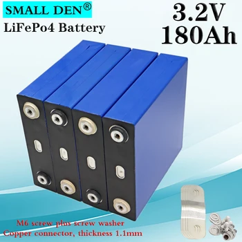 شراء4 قطعة 3.2V 176A 180A Lifepo4 بطارية حزمة 12V 24V الشمسية تخزين RV عربة جولف كبير قدرة بطارية أيون الليثيوم فوسفات