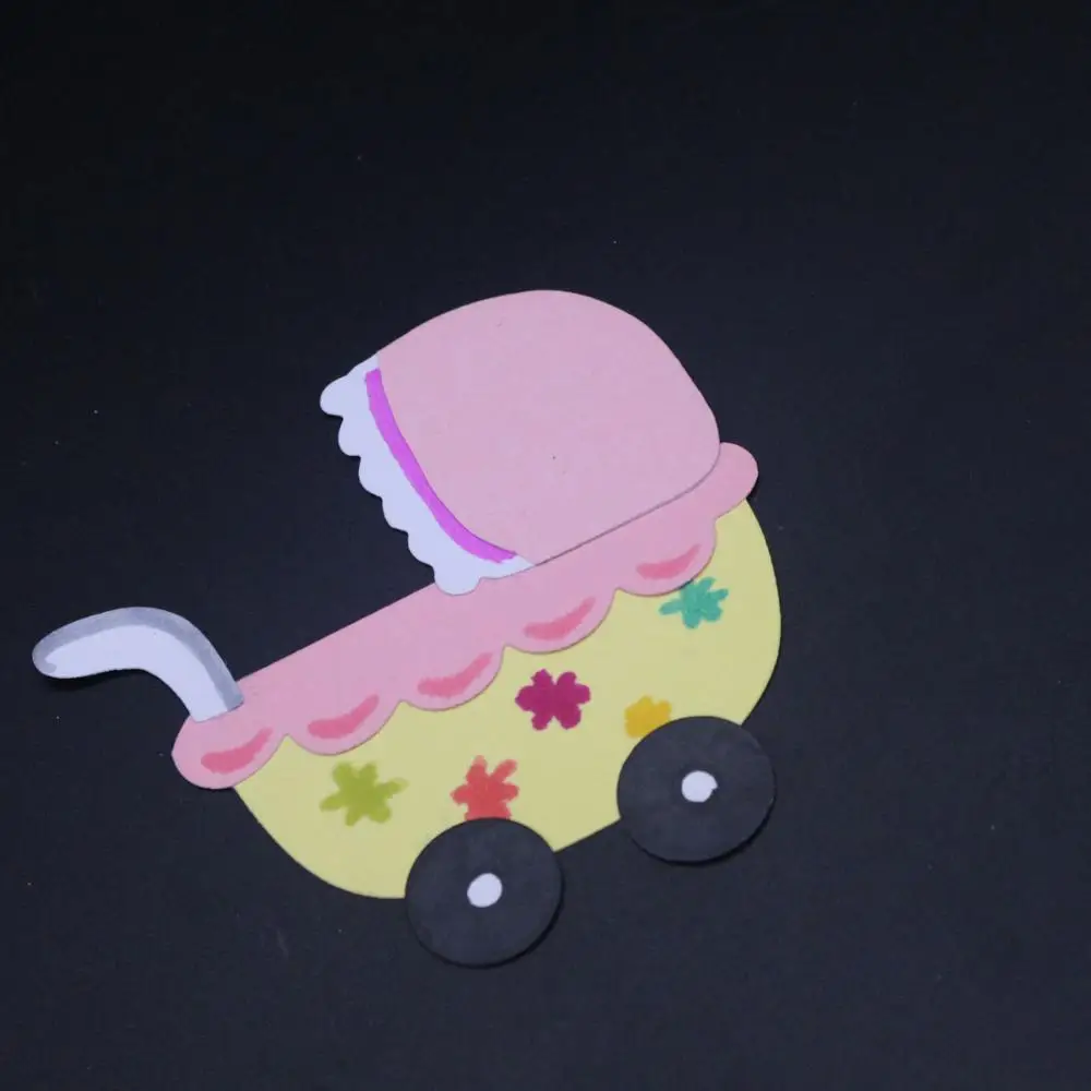

AZSG Baby carri Cartoon Cutting Dies For DIY Scrapbooking Die Decoretive Embossing Stencial DIY Decoative Cards Die Cutter
