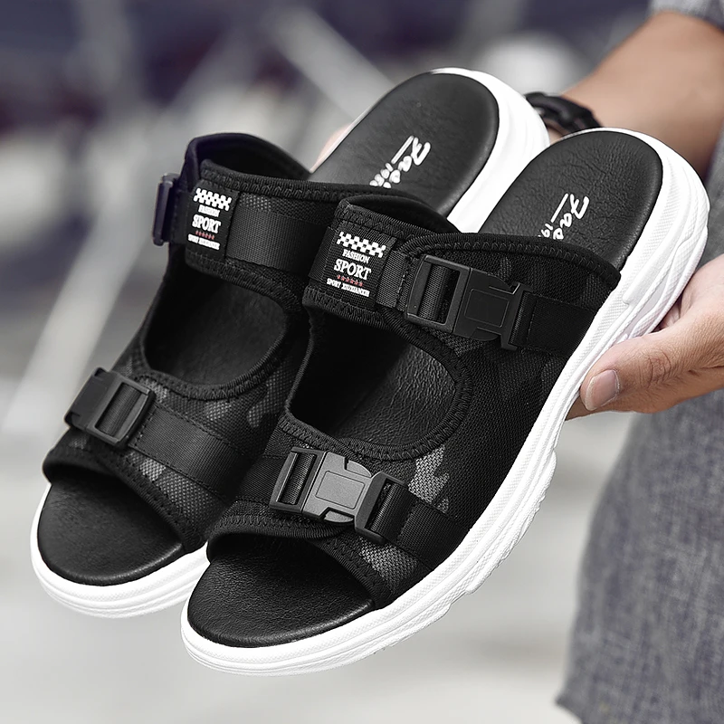 Vogue Man Original Light Outdoor Slippers Flat Summer New Sandals High Quality Men Casual Shoes Fashion Beach Shoes Zapatos