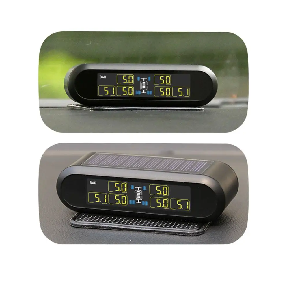 TPMS система контроля давления в шинах Супер lcd универсальная для 6 колес автобуса Ван с 6 датчиками