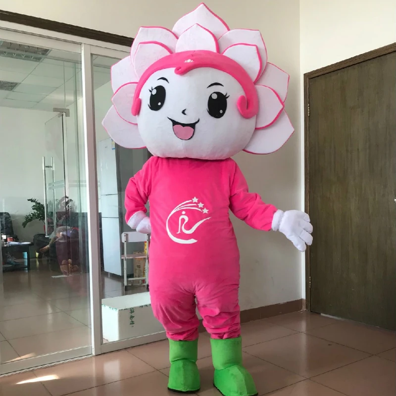 

Doll Fruit Mascot Costume Cartoon Snow Lotus Fruit and Vegetable Advertising Mascot Walking Adult Unisex Cosplay Suit