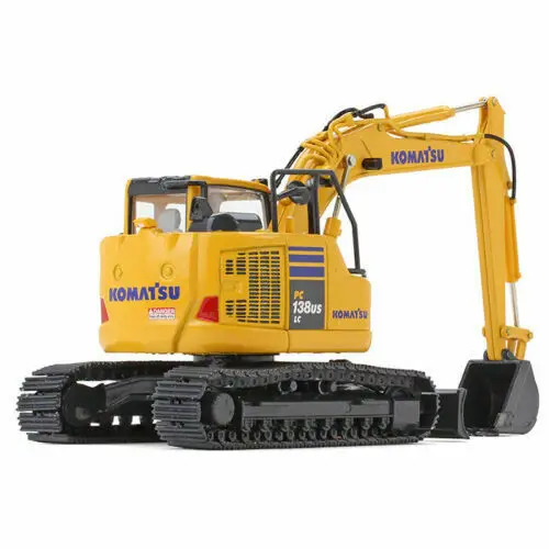 Коллекционная модель из сплава с первой передачей, масштаб 1:50, Komatsu PC138USLC-11, гидравлический экскаватор, Строительная техника, литая Игрушечная модель