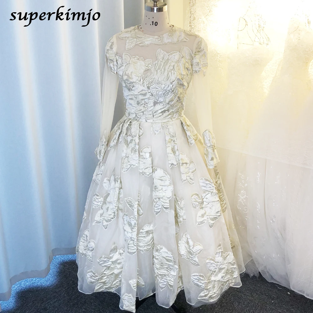 SuperKimJo Vestido De Graduacion Вышивка платья на выпускной с аппликацией короткое шампанское реальное фото элегантное выпускное платье Bestidos De Gala