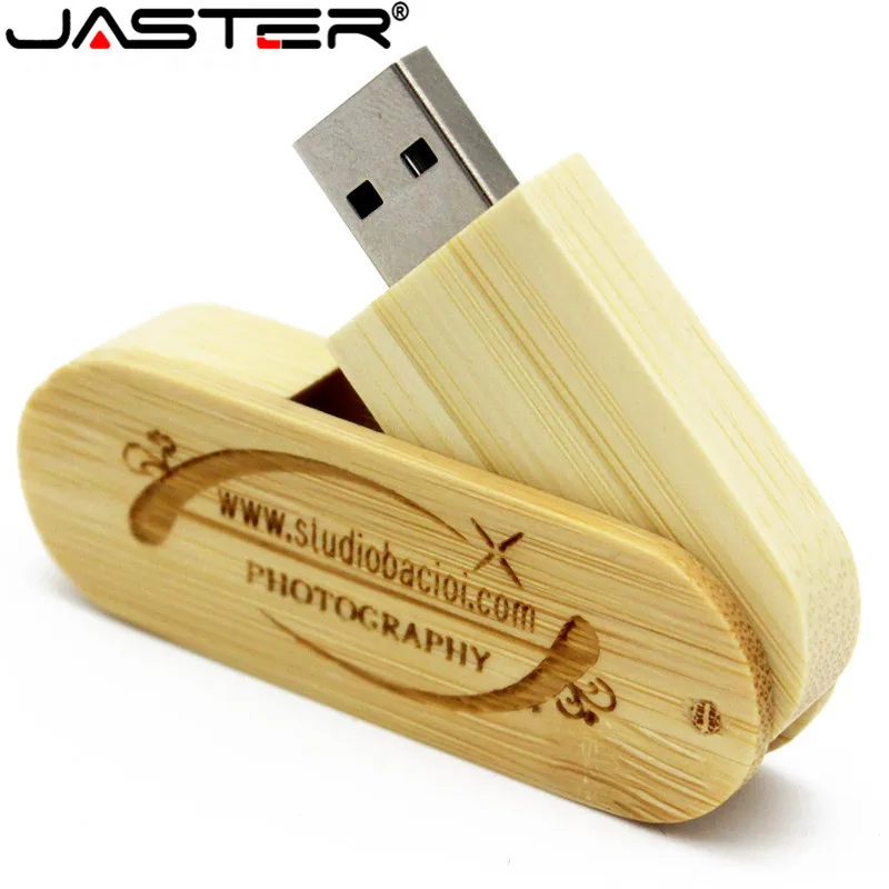JASTER вращающийся деревянный флэш накопитель 4G 8 ГБ 16 32 подарок прямоугольный u диск