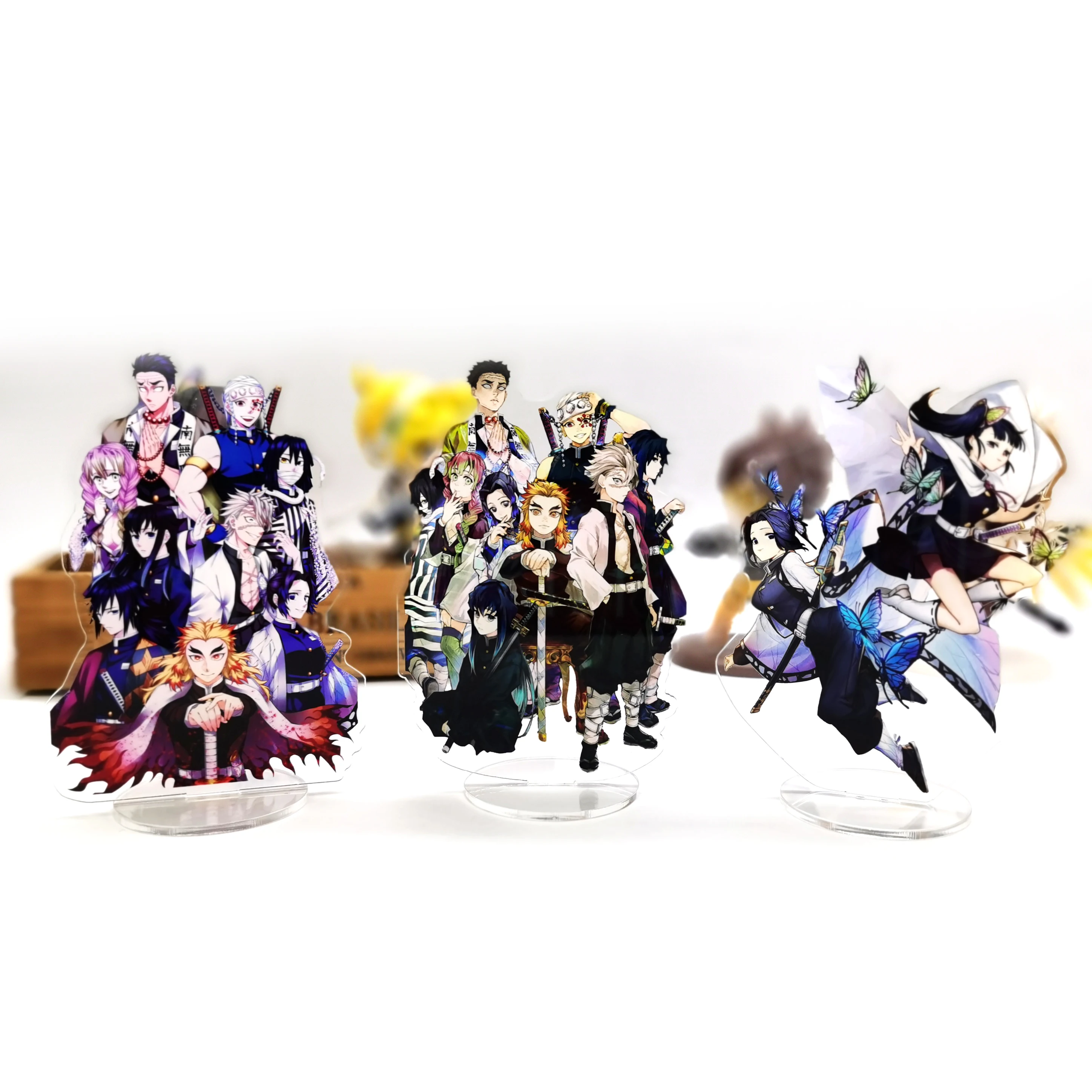 Figurine en acrylique Kimetsu no Yaiba oke ao Kyoujurou Mitsuri ShISA bu  Giyuu, décoration de bureau d'Auckland, décoration de gâteau - AliExpress, image size:2896x2896