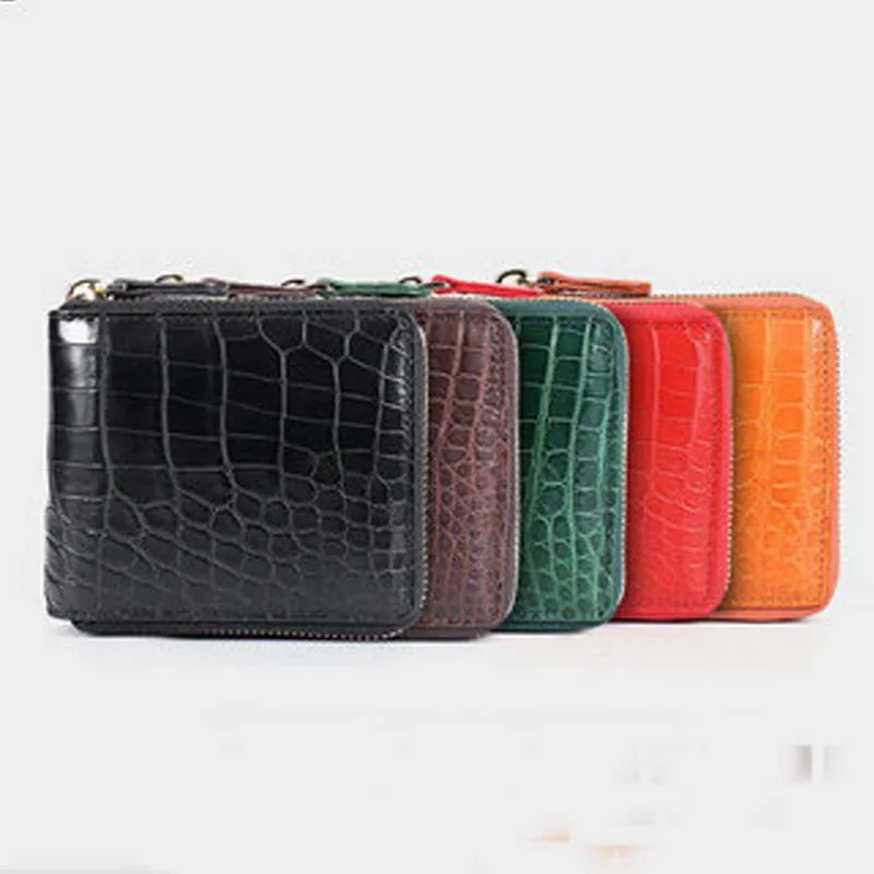 

moben crocodile men wallet male new female Couples brief paragraph zipper wallet women purse female Small mini tide