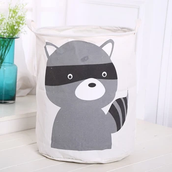 

Multifunctional Cartoon Laundry Basket Animal Home Folding Large Storage Bucket Baby Toys Storage Room Storage Bag 40 * 50Cm