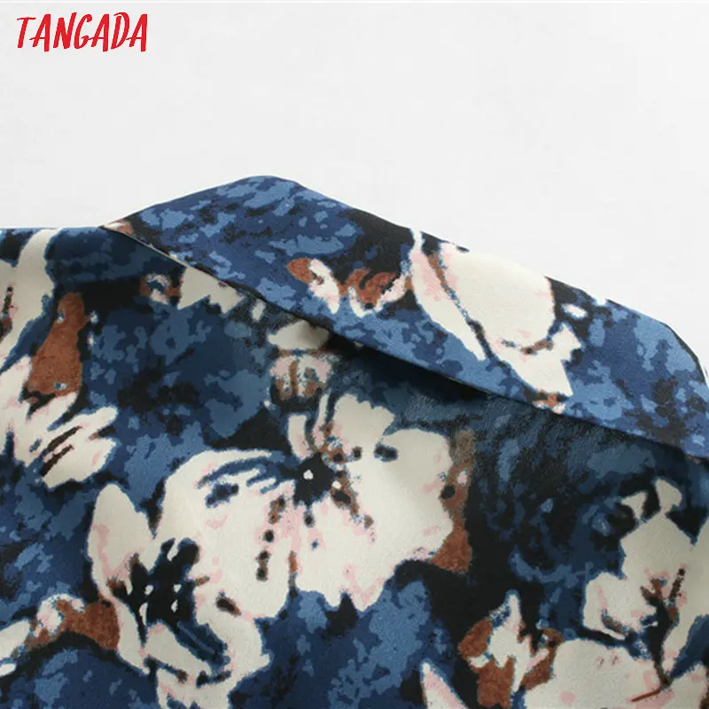 Женское винтажное платье-рубашка Tangada, платье миди с длинным рукавом и разрезом, новинка 2020 Женское винтажное платье-рубашка Tangada, платье миди с длинным рукавом и разрезом, новинка 2020