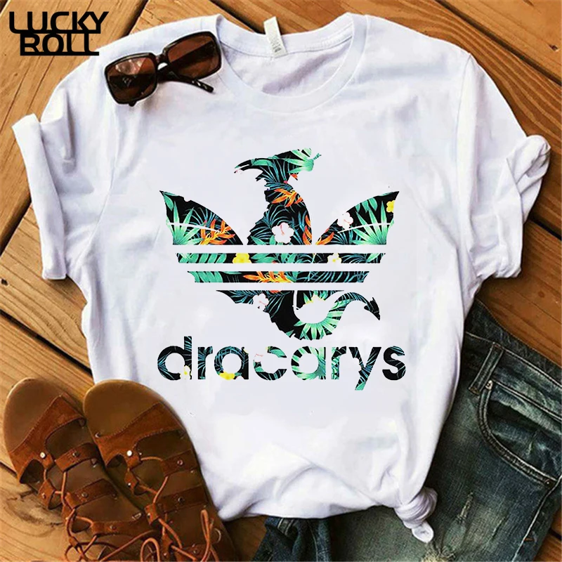 Dracarys женская футболка женская одежда Игра престолов летняя Harajuku футболка мама дракона футболка с короткими рукавами Mujer