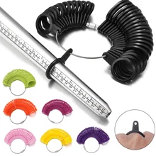 34pcs/Lot Ring Sizer Measuring Finger Sizing Measuring Stick UK/US Size For DIY Jewelry Mandrel Standard Jewelry Measuring Tool