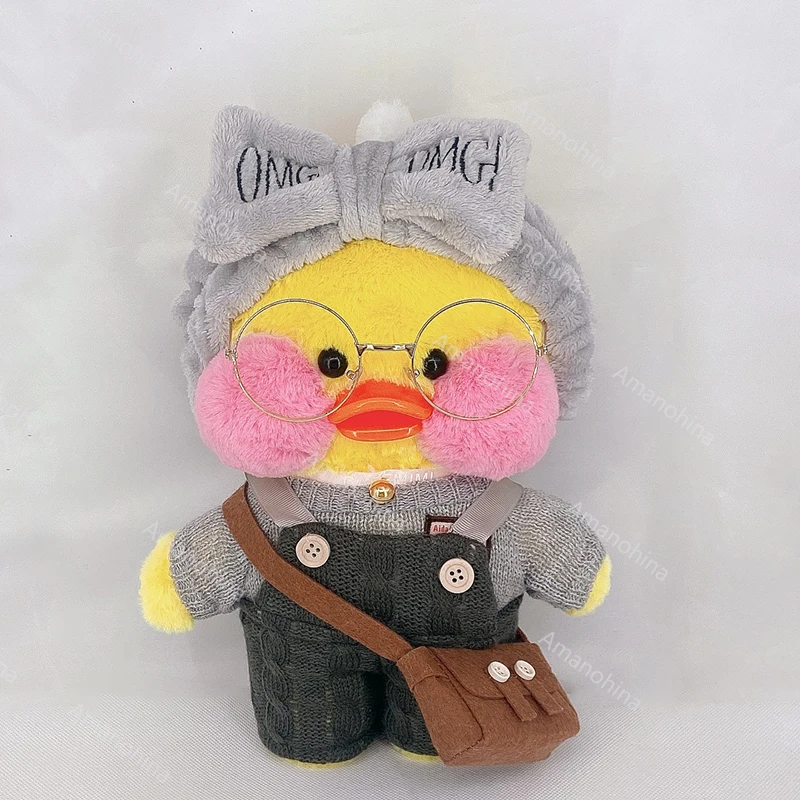 thumbnail image 1 of Patos de peluche Lalafanfan de 30 cm, muñecos de pato, muñecos de peluche coreanos, regalo de cumpleaños para niños, muñecos de pato amarillo, 1 of 5