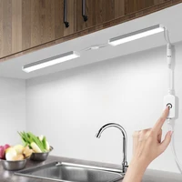 DC12V EU/Us-stecker Powered LED Küche Licht 30/40/50 CM Dimmbare Schrank Hintergrundbeleuchtung Lampe Für Schrank schrank Dekoration beleuchtung