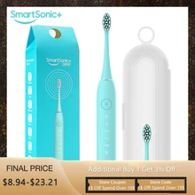 Звуковая электрическая зубная щетка для чистки зубов остроумная зубная щетка с чехол USB Chargar power Ультра звуковая зубная щетка es Dupont Head