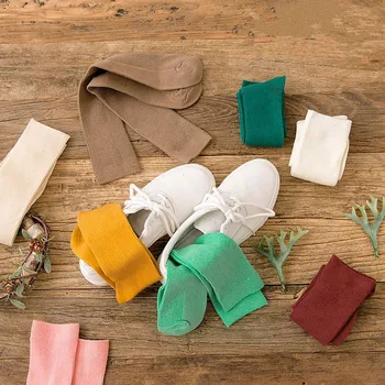 

Women Cotton Harajuku Retro candy Socks funny Socks Colorful Blue Red Yellow socks skarpetki calcetines