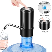 Мини кнопочный беспроводной Перезаряжаемый Электрический диспенсер водяной насос с USB кабелем и 304 трубка из нержавеющей стали для Barrelled