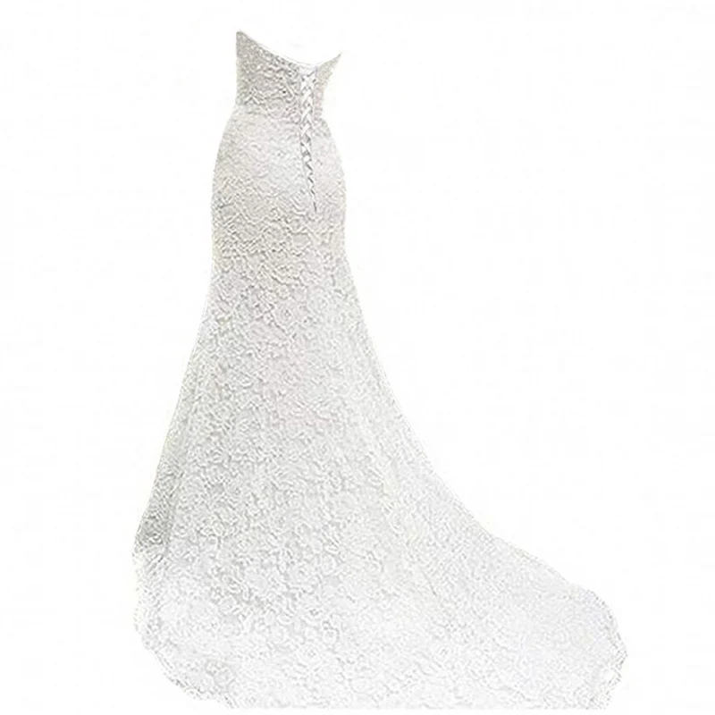 NBW108 Robe De Mariage Русалка Кружева свадебное платье Свадебные платья для любимой Невесты Простой vestido de noiva на заказ