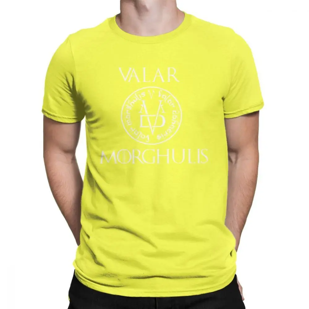 Yellow Футболки one yona Игра престолов Valar Moghulis реглан футболки мужские Новое поступление Топы винтажные с вырезом лодочкой хлопковые футболки - Цвет: Yellow