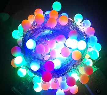 

AKDSteel Urparcel New 10m 100 Matte Ball Multi-Color LED String Wedding Party Fairy Christmas Light