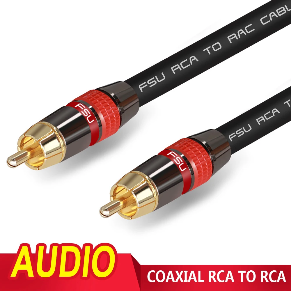RCA кабель Hi Fi для мужчин аудио и видеокабель сплиттер стерео домашнего кинотеатра