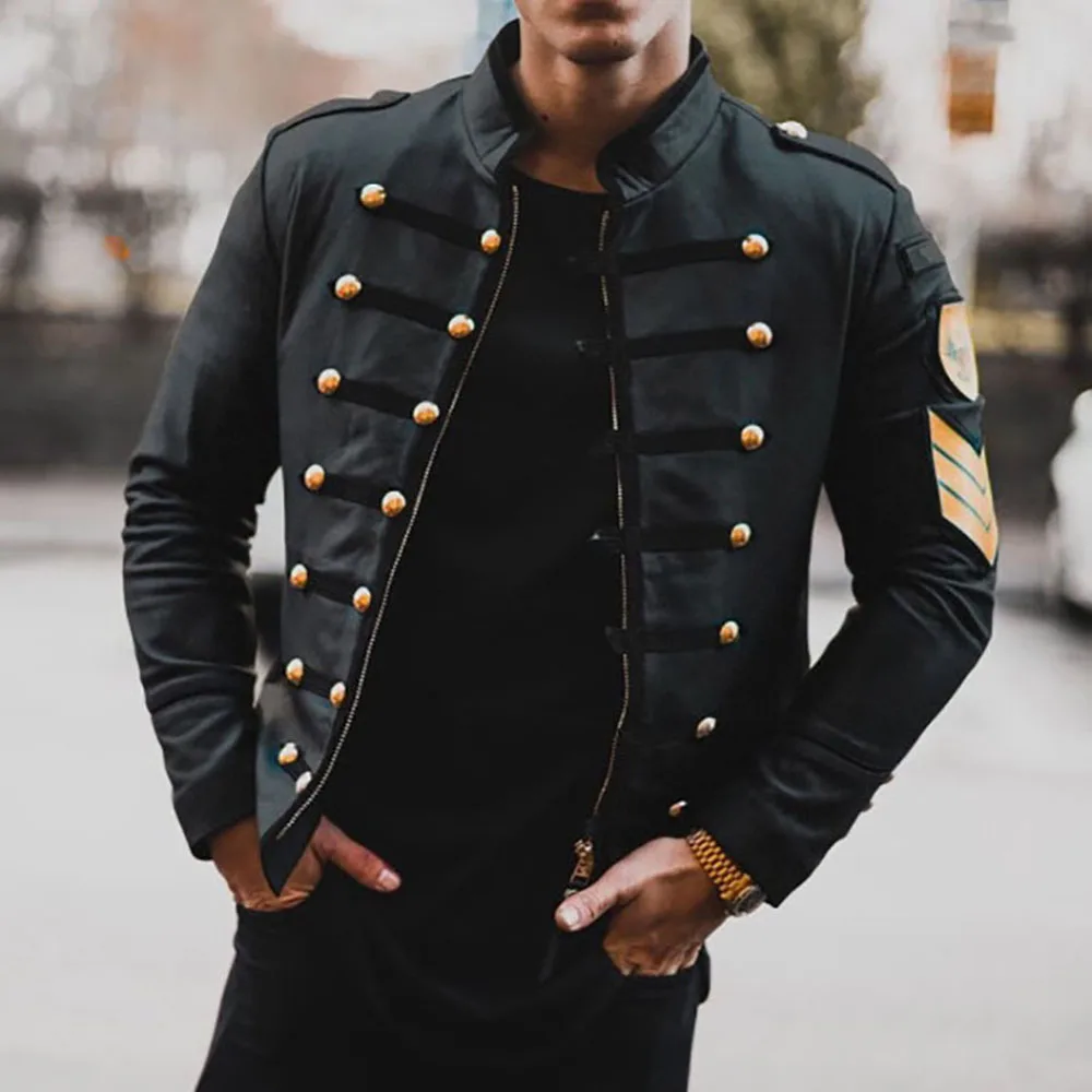 

PU Leather Jacket Men Autumn Long Sleeve Black Plus Size 3XL Zipper Beading Short Jacket Men's Winter Coat Outwear Windbreaker