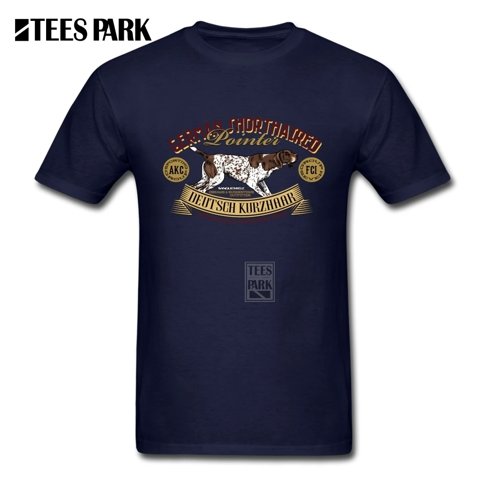 Футболка Camiseta немецкий курцхаар GSP Kurzhaar с круглым вырезом футболка с короткими рукавами рубашки модные крутые мужские футболки - Цвет: Navy