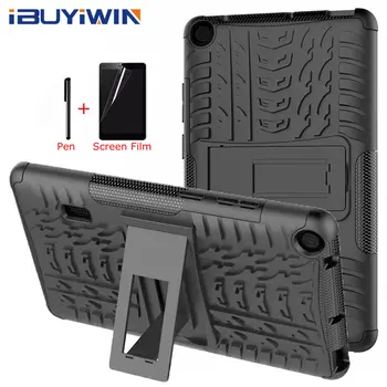 

Shockproof Back TPU Case for Huawei MediaPad T3 7 BG2-W09 7.0" Tablet Funda Cover With Kickstand+Screen Film+Pen