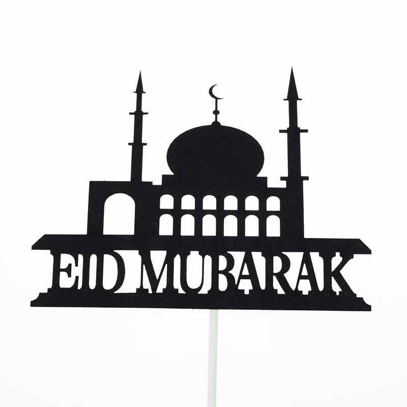Eid Mubarak Торт Топперы флаги Блеск Дети с изображением пирожного на день рожденья Топпер Свадьба Невеста ребенок душ вечерние Рамадан выпечки DIY 20 шт./лот