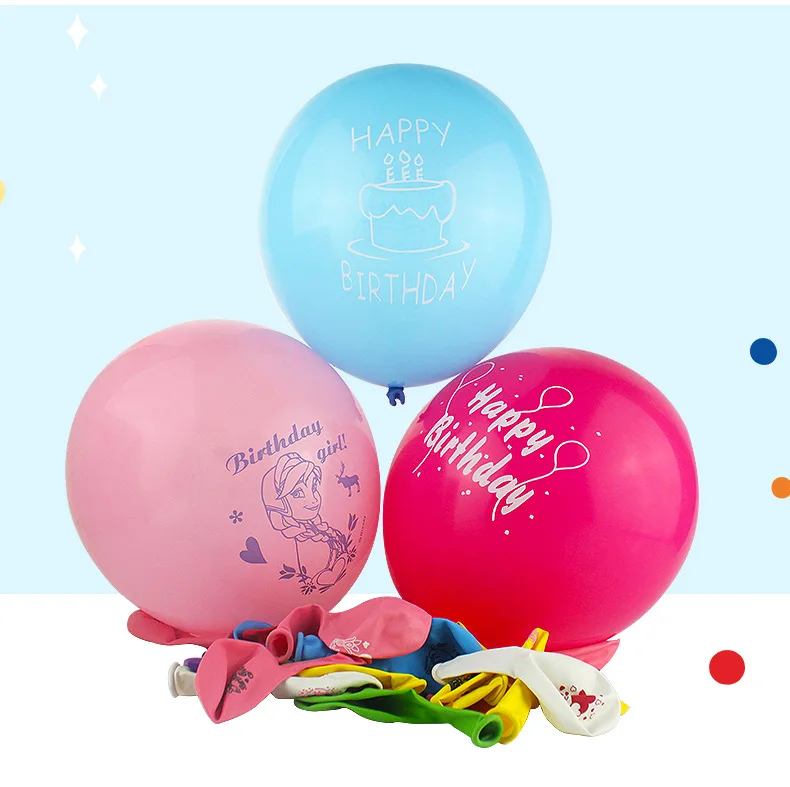 Disney Микки мультфильма «Холодное сердце 8 шт. на день рождения воздушные шары 25 см 2,6g латекса воздушный шар с гелием утолщение вечерние шар вечерние Детские игрушки шары