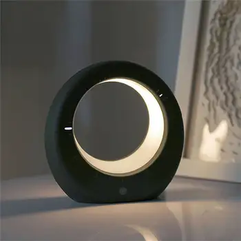 

NEWKBO First-line time night light USB charging moon clock light Nordic bedside lamp LED table lamp Bedside decorative light