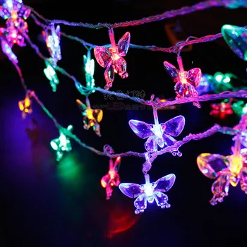 

Solar LED String Lights butterfly Light String Outdoor Indoor Decoration Lamps for Lawn Patio Garden Flowers Windows Room Wall