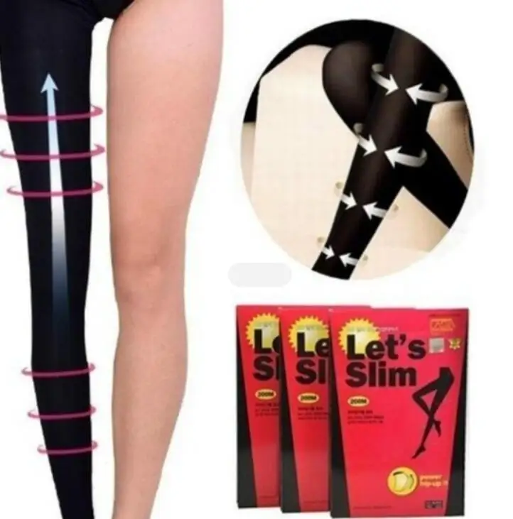 1 Pair Women Slim Tights Compression Stockings Foot Care Tool Pantyhose Varicose Veins Fat Calorie Burn Leg Shaping Stocking