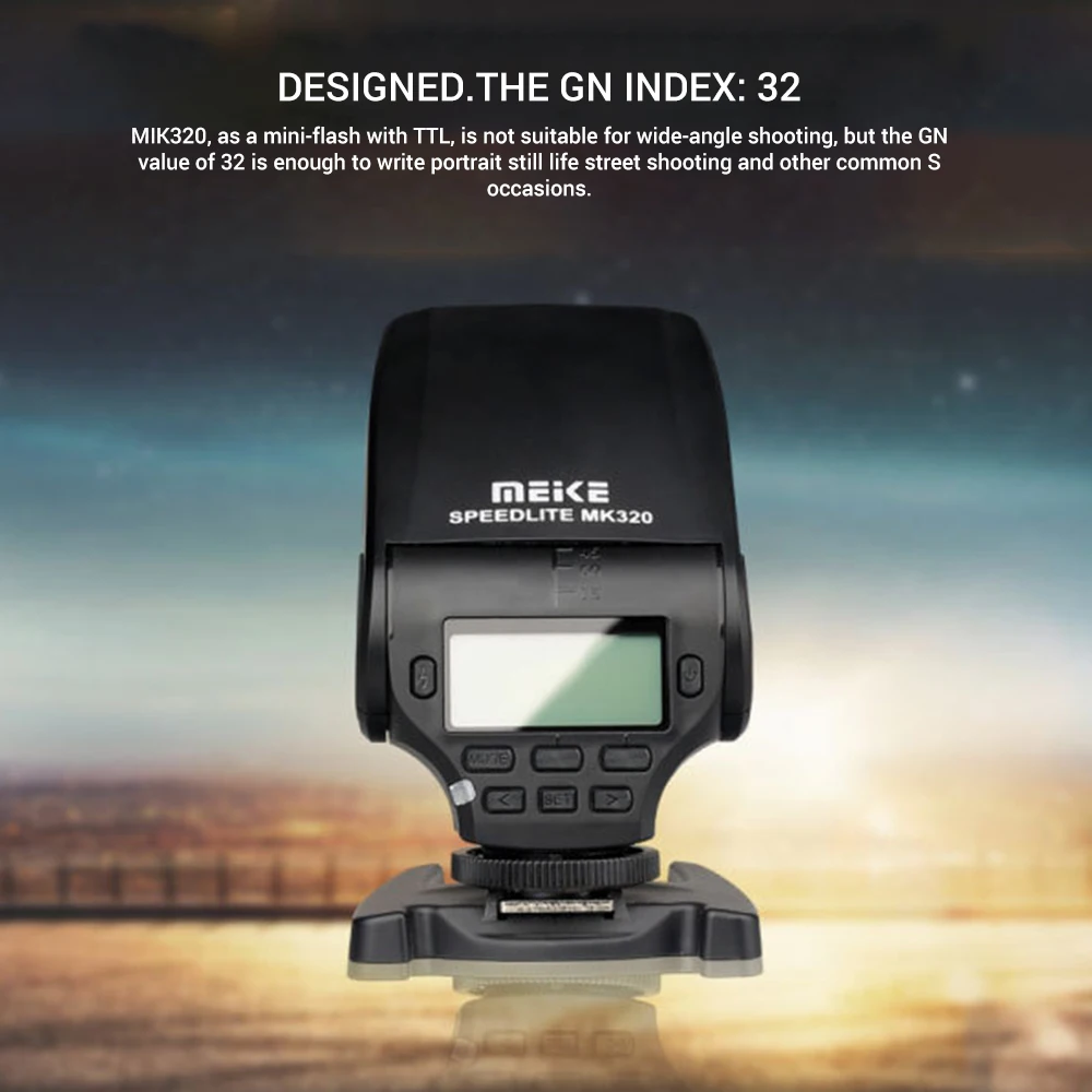 Meike MK320S MK-320 ttl Вспышка speedlite для sony A58 A77 A7 III A7S A7R A6000 A6500 NEX-6 NEX-5R NEX-5T NEX-3