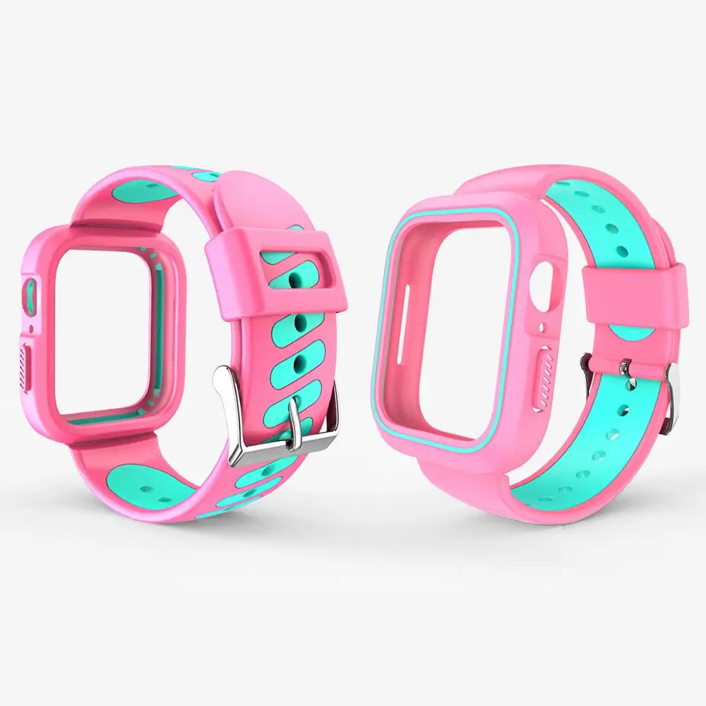 Ремешок для часов Apple watch 44 мм 40 мм 42 мм 38 мм ремешок для часов iWatch Series 1 2 3 4 защитный чехол и браслет наручный ремень - Цвет ремешка: Pink mint